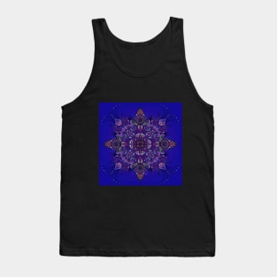 Mandala Boho Blue Tank Top